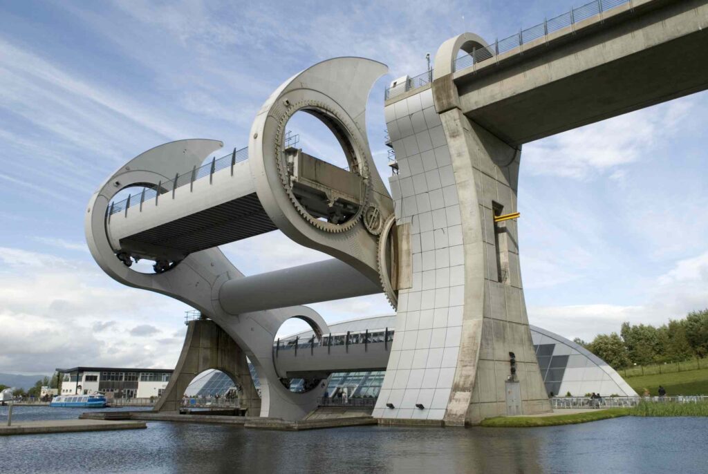 Falkirk Wheel Moving Canal Bridge by ARX Kinetic Architecture Solutions