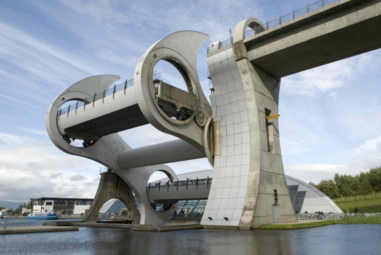 Falkirk Wheel Moving Canal Bridge by ARX Kinetic Architecture Solutions